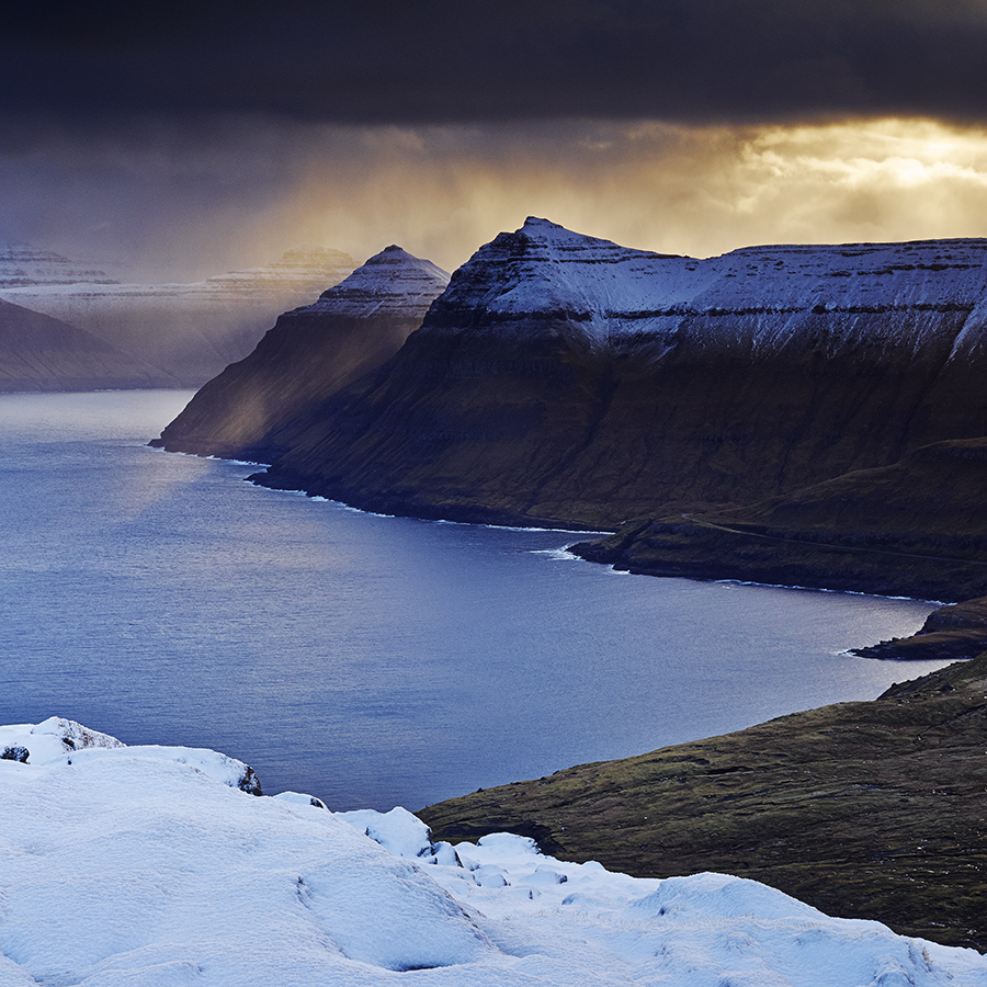 Storm Light Funningfjordur The Faroe Islands Photograph by Steve Gosling